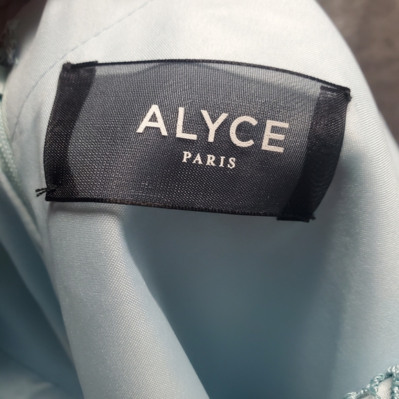 Alyce Paris Light Blue Lace HOCO Dress - Picture 8 of 11